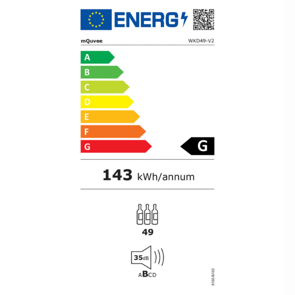 Vinska vitrina mQuvee WKD49FGB