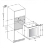 vinska vitrina mQuvee WKED25FGBP (6) Vinska vitrina mQuvee WKED25FGBP