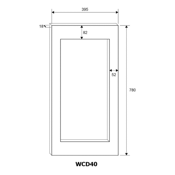 Vinska vitrina mQuvée WCED40PRP-780