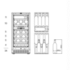 Vinska vitrina mQuvée WCED40PRP-780