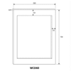 vinska vitrina mQuvee WCED60PRP-780 (9) Vinska vitrina mQuvee WCED60PRP-780