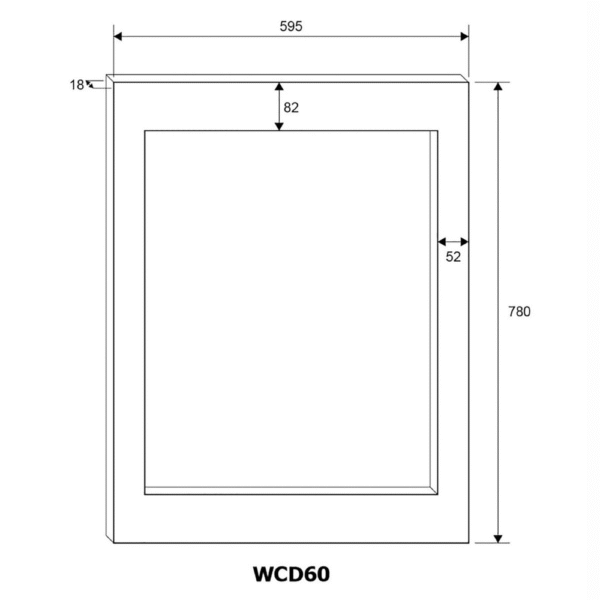 vinska vitrina mQuvee WCED60PRP-780 (9) Vinska vitrina mQuvee WCED60PRP-780