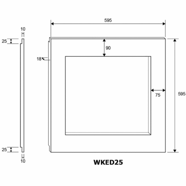 Vinska vitrina mQuvee WKED25PRP