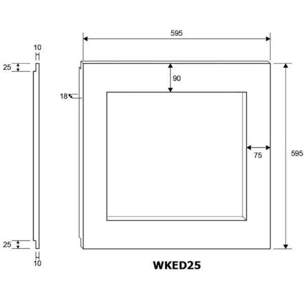 Vinska vitrina mQuvee WKED25PRP