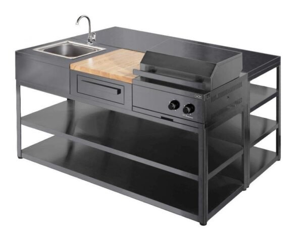 nordic-line-integrated-sink-module-black-5 Nordic Line modul s koritom odprta omarica