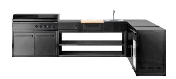 nordic-line-integrated-sink-module-black-6 Nordic Line modul s koritom zadnji pogled