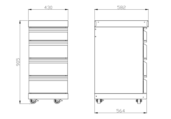 stainless-collection-drawer-module Celovit prikaz predalnega modula