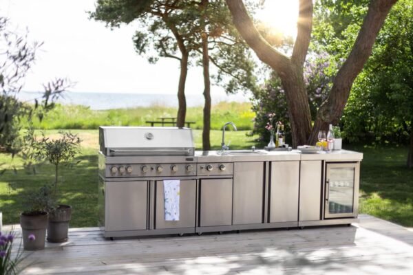 INOX modul z vrati in predali