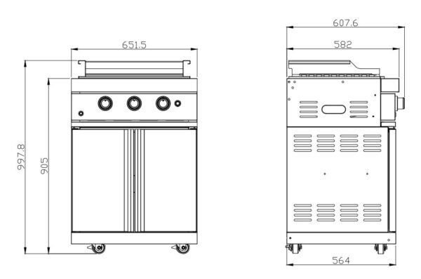 Celovit prikaz teppanyaki modula