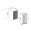 Vinska vitrina Cavin ACD40FGB