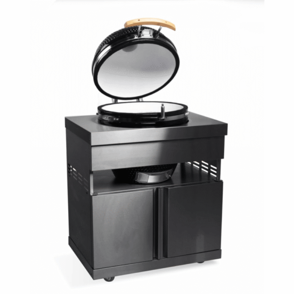 Black Collection-8388 Črn kamado modul za zunanjo kuhinjo