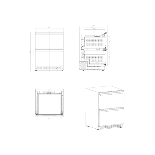 vinska vitrina CAVIN SY-51D (10) Zunanji hladilnik CAVIN SY-51D