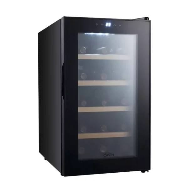 Vinska vitrina CAVIN NC-15B moderna črna izvedba