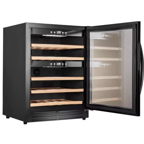 Lesene police v vinski vitrini Cavin SW40B