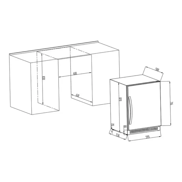 Tiho delovanje vinske vitrine Cavin SW40B