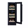 Vinska vitrina DUNAVOX DAUF-17.58DB črna steklena vrata