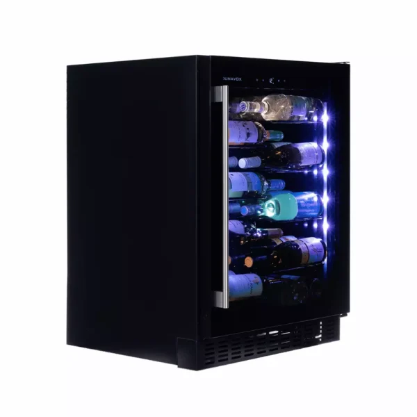 Vinska vitrina DUNAVOX DAUF-40.138B LED osvetlitev