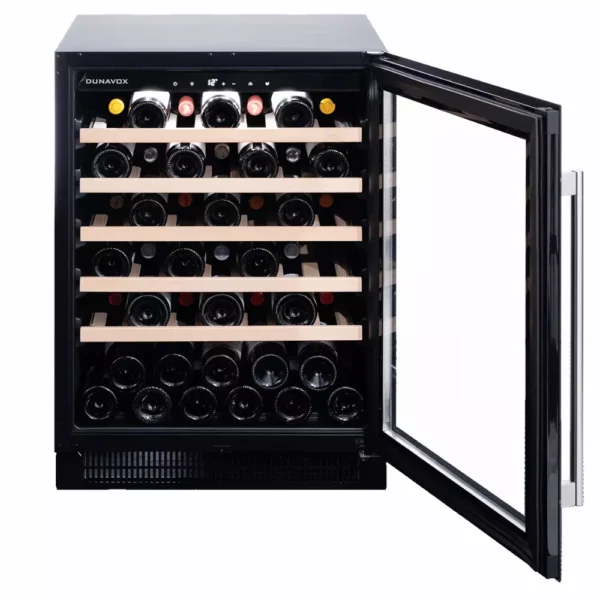 vinska vitrina DUNAVOX DAUF-46.138B-4 Vinska vitrina DUNAVOX DAUF-46.138B lesene izvlečne police
