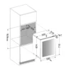 Vinska vitrina DUNAVOX DAVG-32.80DB – notranjost vinske vitrine