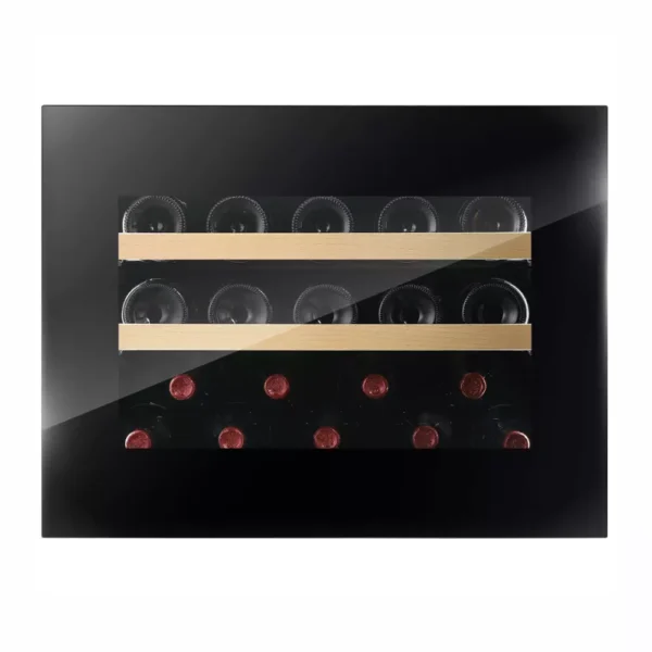 Vinska vitrina DUNAVOX DVH-19.50B.TO – kompaktna vgradna vinska vitrina