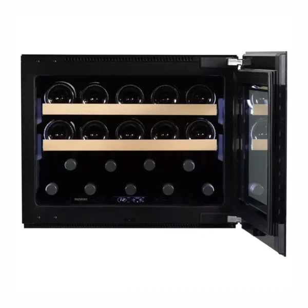 Vinska vitrina DUNAVOX DVH-19.50B.TO – lesene police za vino