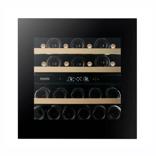 Vinska vitrina DUNAVOX DVH-25.65DB.TO – vgradna vinska vitrina z dvema conama