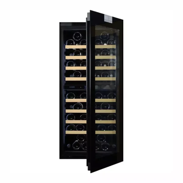 Vinska vitrina DUNAVOX DVH-70.185DB – lesene police za vino