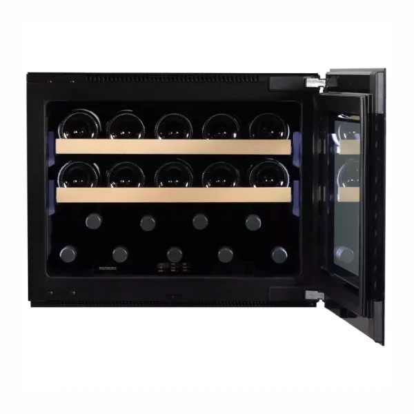 Razporeditev steklenic v vinski vitrini Dunavox DVN-19.50B.TO