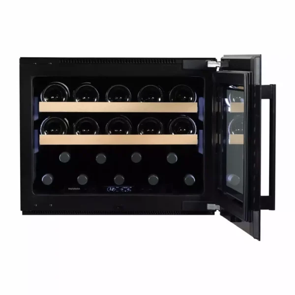 Vinska vitrina DUNAVOX DVS-19.50B lesene police