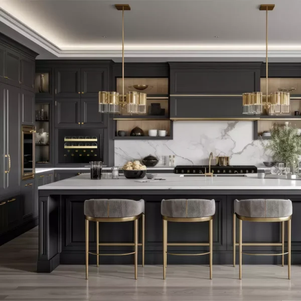 Vinska vitrina DUNAVOX DVS-19.50B sprednji pogled