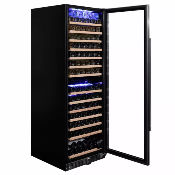 Vinska vitrina DUNAVOX DX-181.490DBK – LED osvetlitev notranjosti