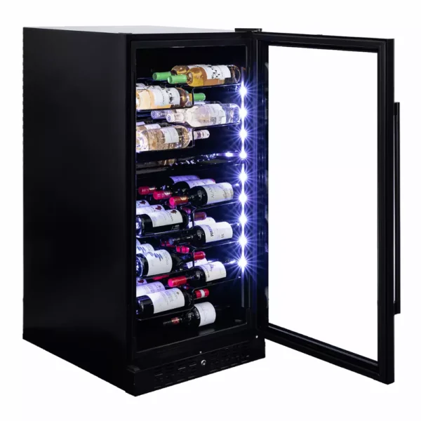 Vinska vitrina DUNAVOX DX-58.258DB LED osvetlitev