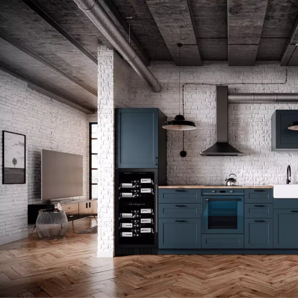 Vinska vitrina DUNAVOX DX-58.258DB sprednji pogled