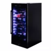 Vinska vitrina DUNAVOX DX-70.258DB črna steklena vrata UV zaščita