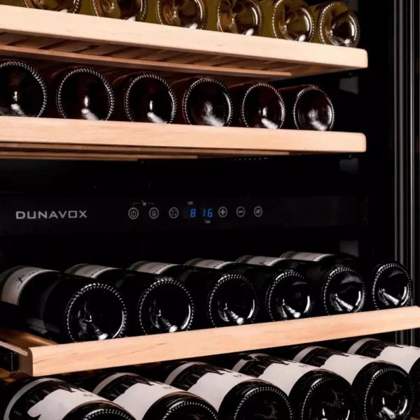 Vinska vitrina DUNAVOX DX-94.270DBK – upravljalna plošča