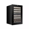 Notranjost vinske vitrine Dunavox DXB-42.100DB z lesenimi policami