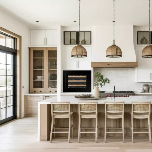 Vinska vitrina Dunavox DXJ-24.51B s črnim steklom