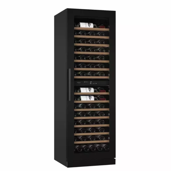 Vinska vitrina mQuvee WineCave 187 črna steklena vrata