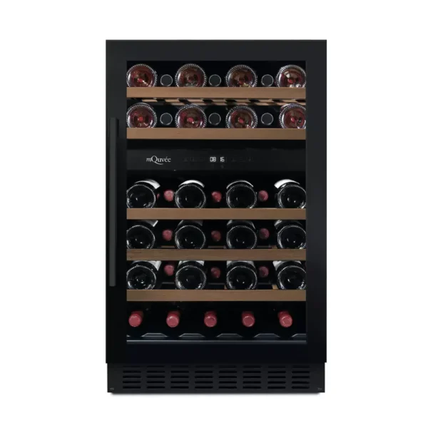 Vinska vitrina mQuvee WCD50AB-700 vgradna vinska vitrina z dvema conama