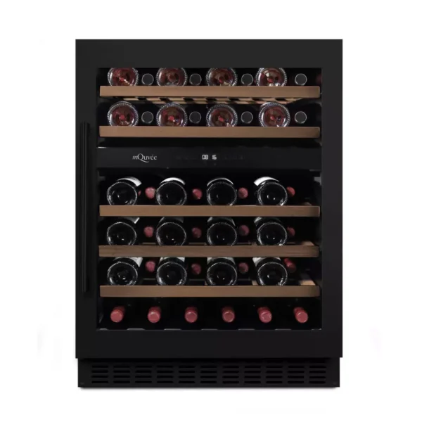 Vinska vitrina mQuvee WCD60AB-780 vgradna vinska vitrina z dvema conama