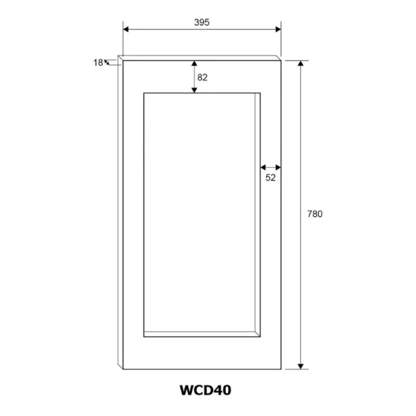 Prostorna notranjost vinske vitrine mQuvee WCED40PRP