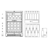 Prostorna vinska vitrina mQuvee WCED60PRP