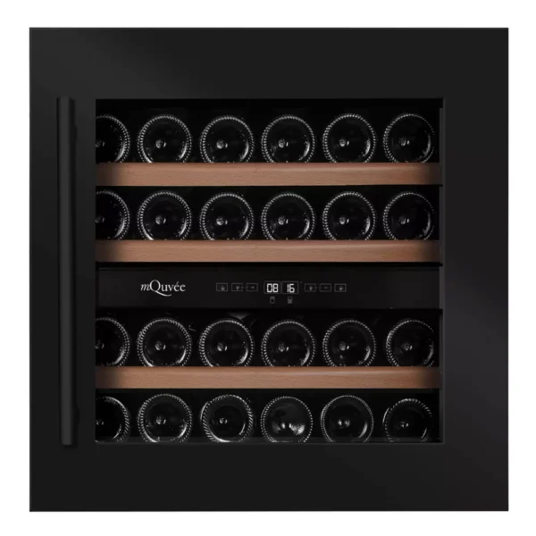 Vinska vitrina mQuvee WKD25AB WineKeeper črna vinska vitrina