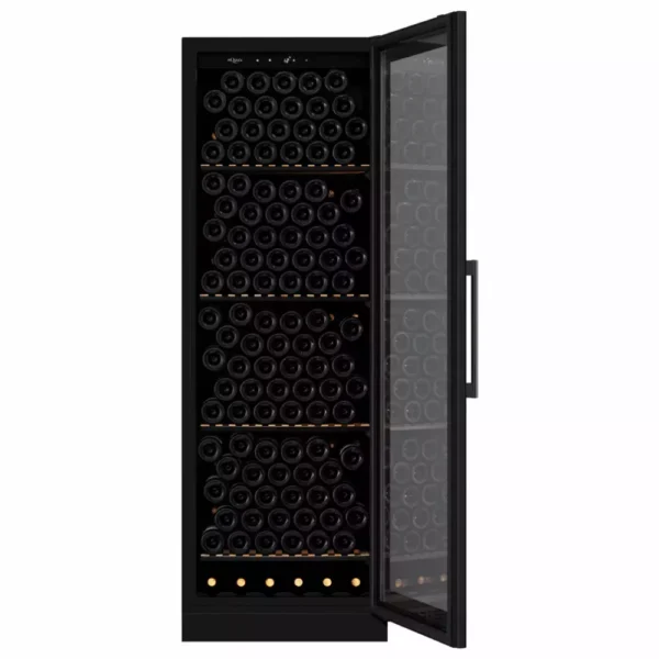 Steklena vrata vinske vitrine mQuvée WSTO215FGB z UV zaščito