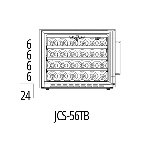 Vinska vitrina CAVIN SCS45FGB